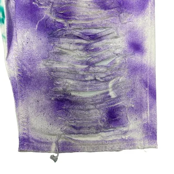 Reworked Heritage America Destroyed Denim Shorts (40) - Picture 5 of 10